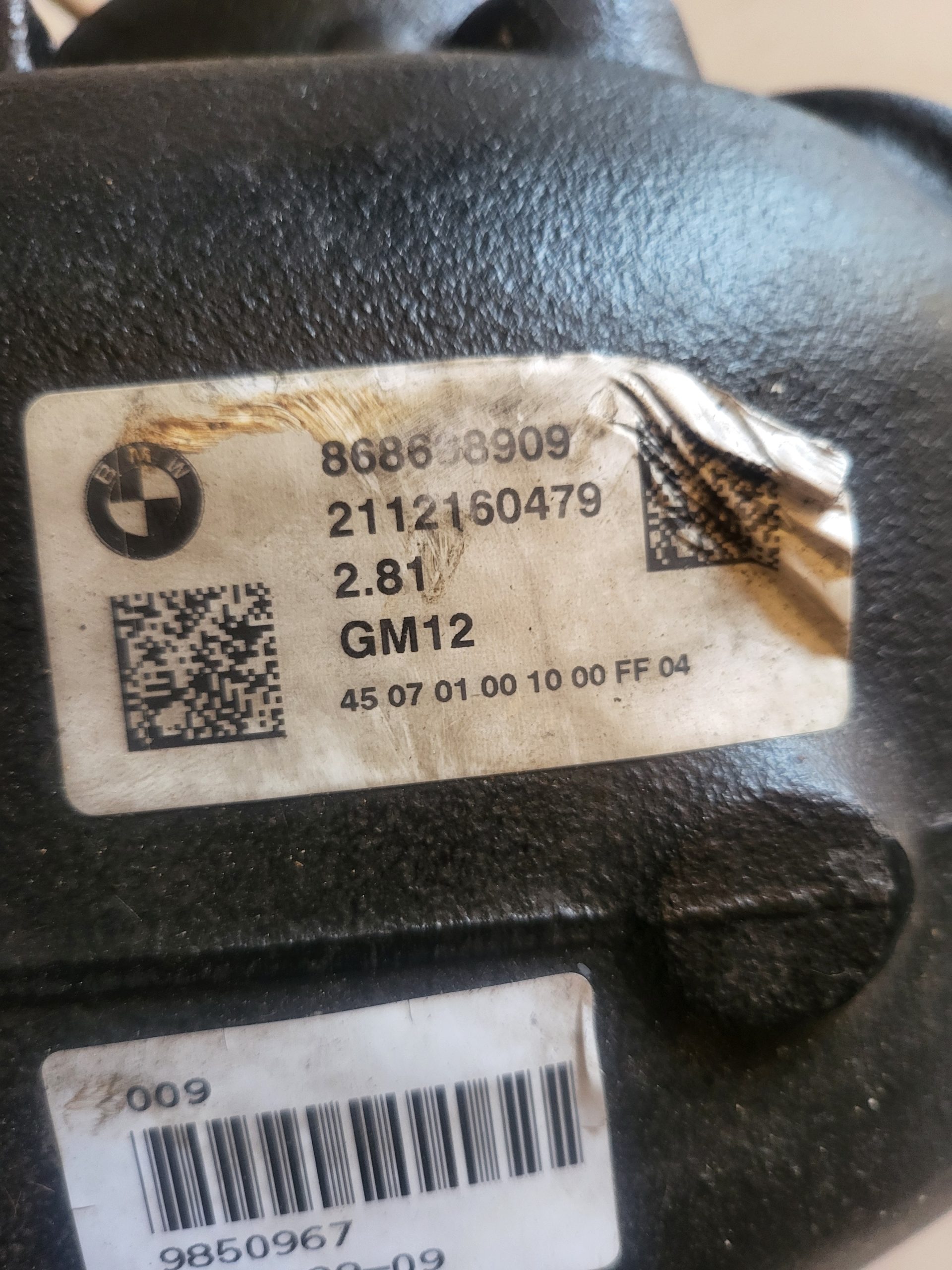 BMW G20 G21 G22 G23 G42 Rear Differential 8686989-09 2.81 - Image 7